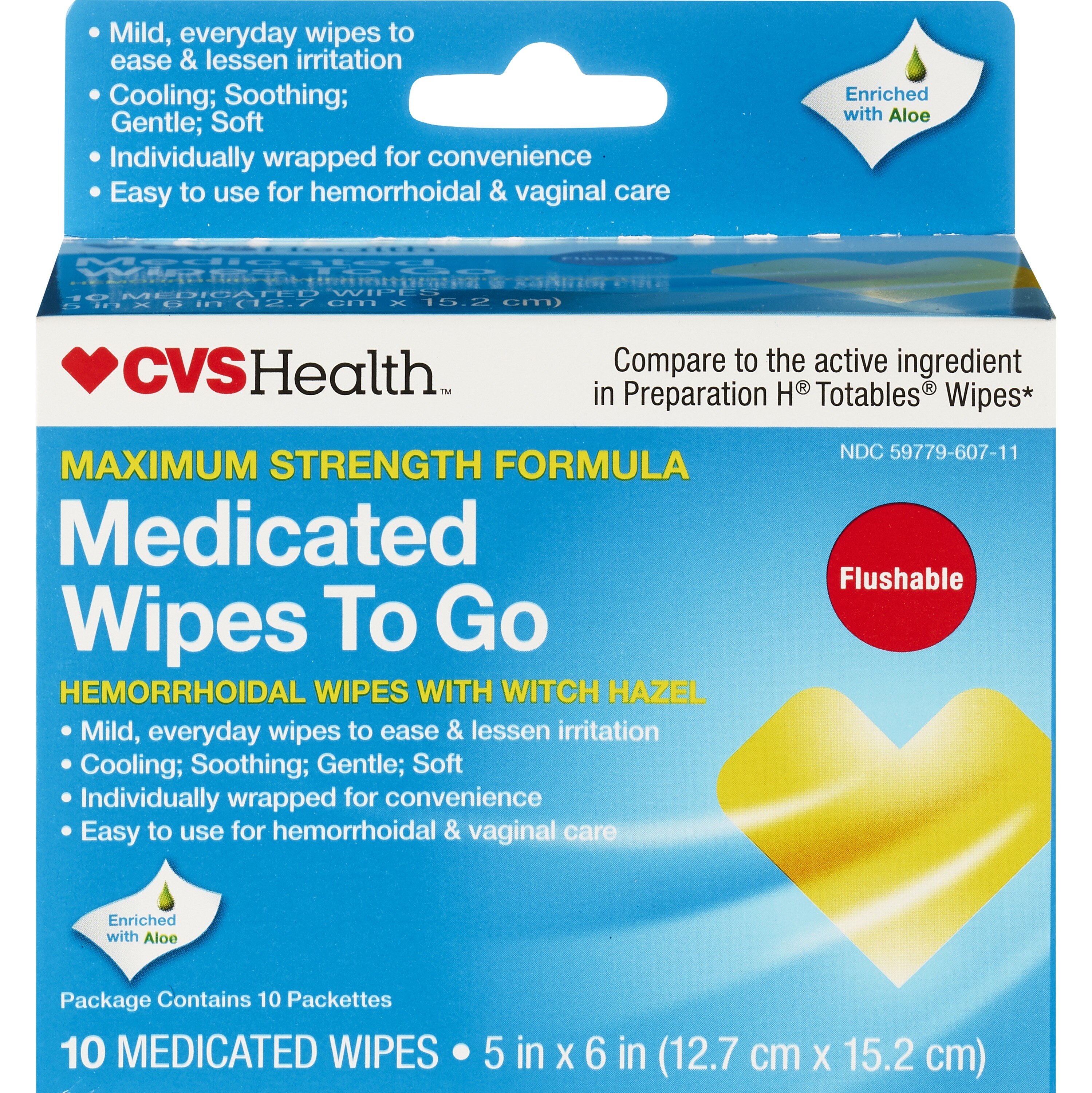 CVS Health Hemorrhoidal Medicated Wipes