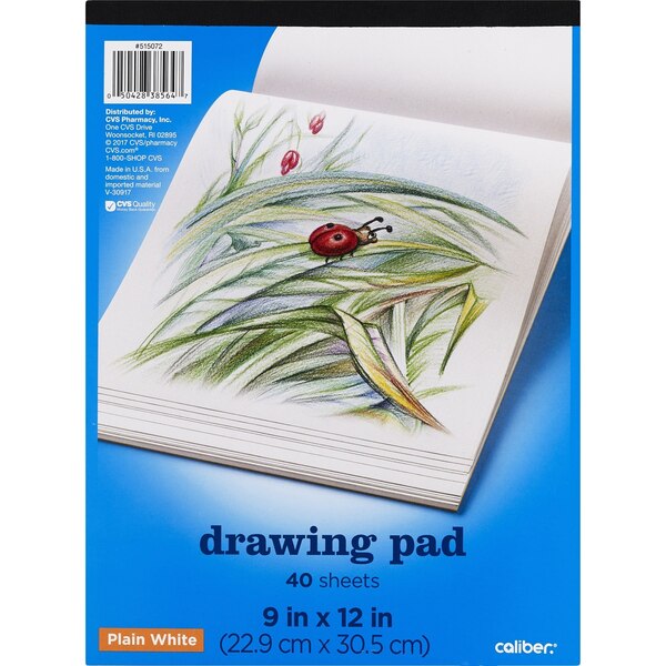 Caliber Drawing Pad Plain White