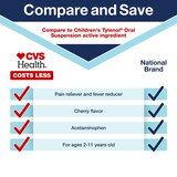 CVS Health Children's Acetaminophen Pain Reliever & Fever Reducer Oral Suspension, thumbnail image