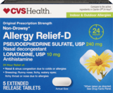 CVS Health Original Prescription Strength Non-Drowsy Allergy Relief-D Tablets, thumbnail image 1 of 2