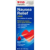 CVS Health Nausea Relief Liquid, Cherry, 4 OZ, thumbnail image 1 of 5