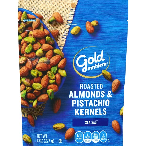 Gold Emblem Roasted Almonds & Pistachio Kernels, 8 oz