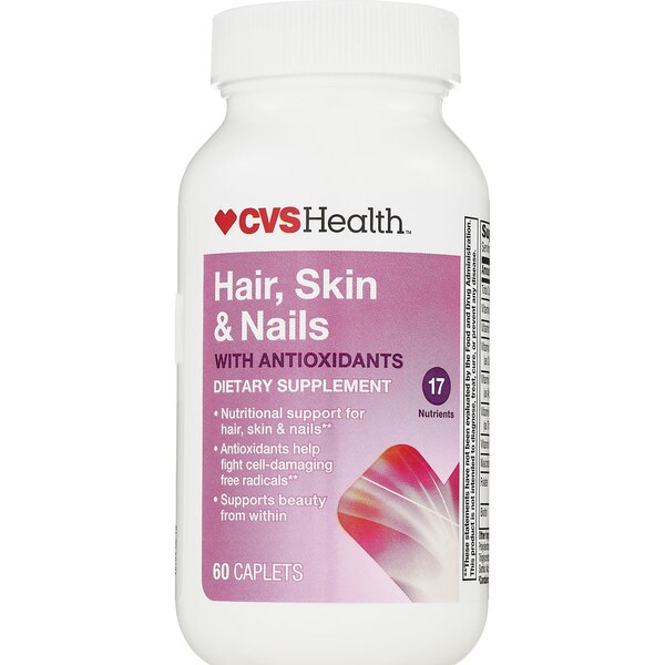 CVS Health Hair, Skin & Nails Caplets, 60 CT