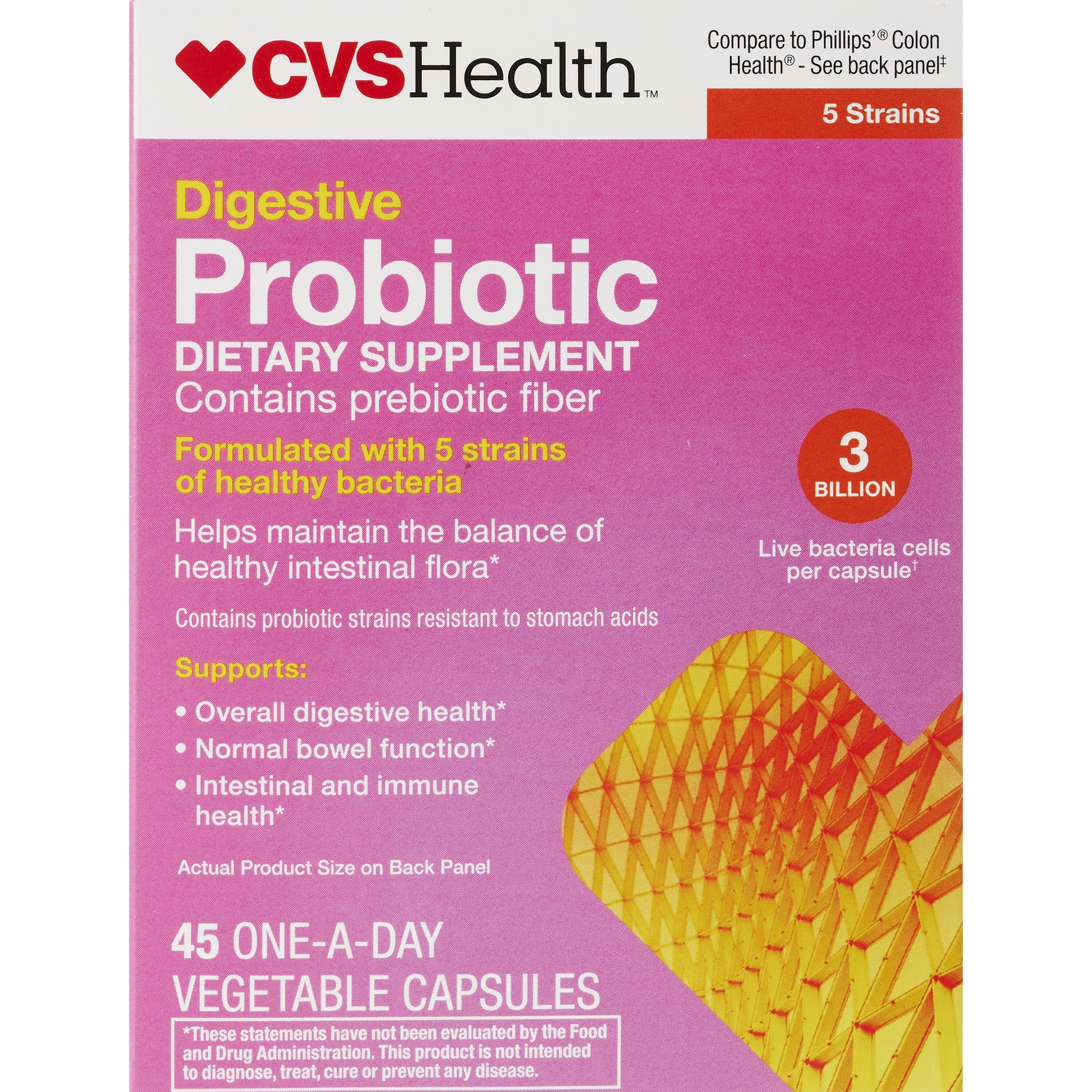 CVS Health Digestive Probiotic Capsules, 45 CT