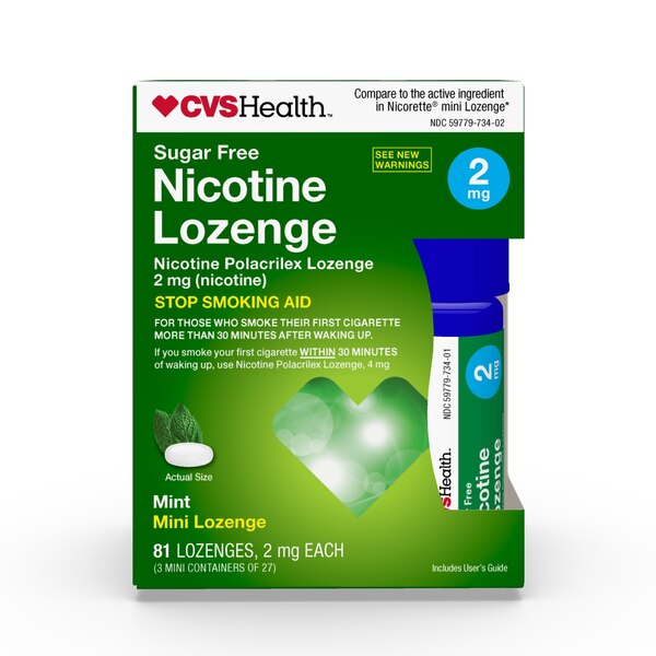 CVS Health Sugar Free Nicotine Lozenge, Mint