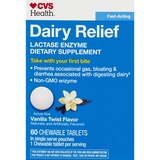 CVS Health Fast Acting Dairy Relief Chewable Tablets, thumbnail image 2 of 6
