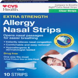 CVS Health Allergy Nasal Strips, Clear, 10 CT, thumbnail image 1 of 5