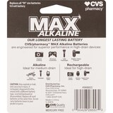 CVS Max Alkaline Battery 9V, thumbnail image 2 of 2