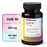 CVS Health Coenzyme Q10 Softgels 100mg, thumbnail image 1 of 10