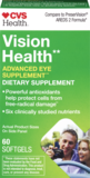 CVS Health Vision Health Supplement Softgels, 60 CT, thumbnail image 1 of 4