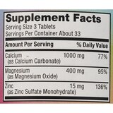 CVS Health Calcium, Magnesium & Zinc Tablets, 100 CT, thumbnail image 4 of 5