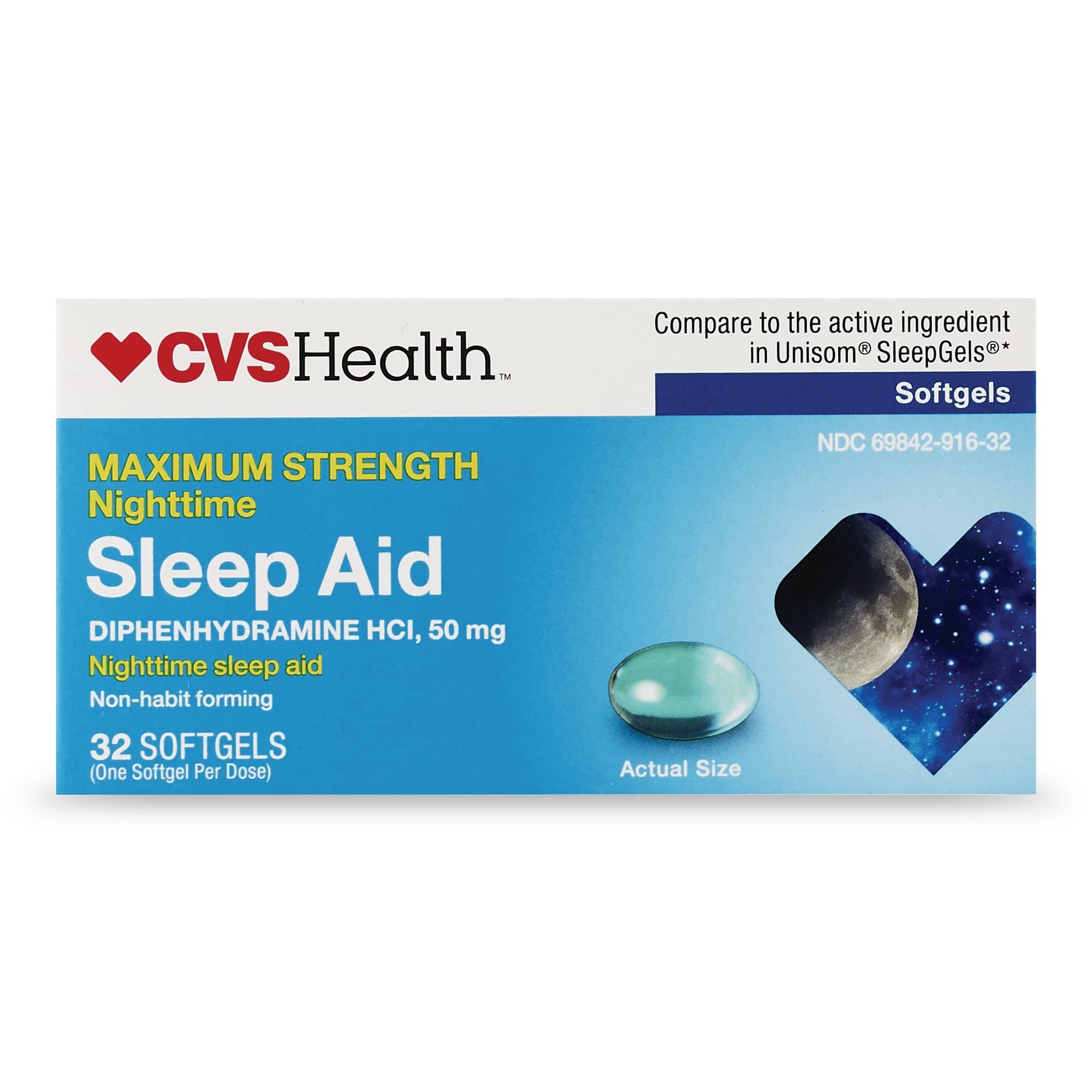 CVS Health Maximum Strength Nighttime Sleep Aid Softgels