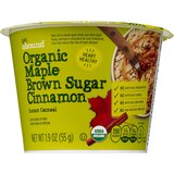 Gold Emblem Abound Organic Maple Brown Sugar Cinnamon Instant Oatmeal, 1.9 OZ, thumbnail image 1 of 3