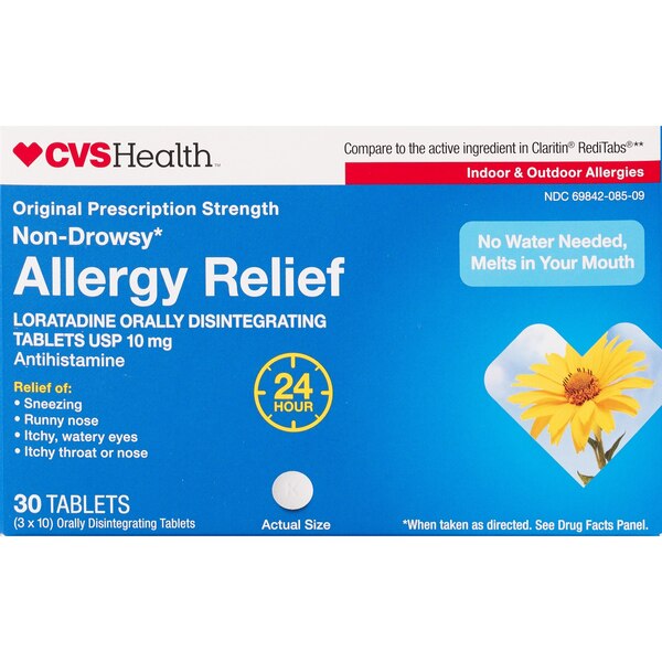 CVS Health 24HR Allergy Relief Loratadine Orally Disintegrating Tablets