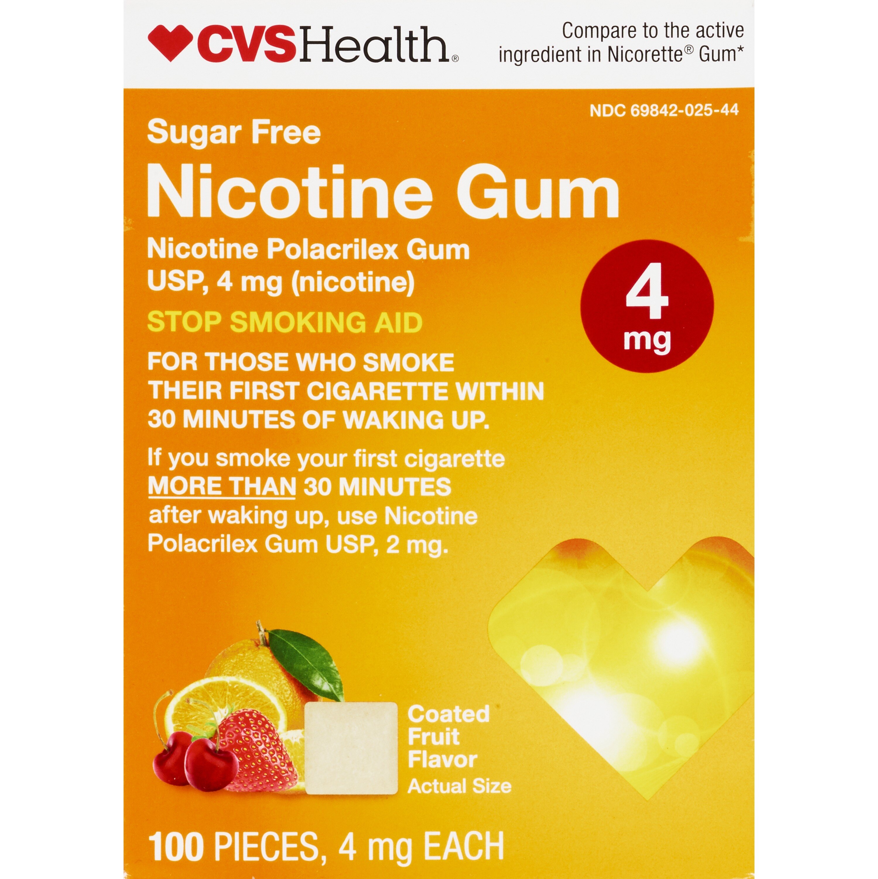 CVS Health Sugar Free Nicotine Gum, Fruit