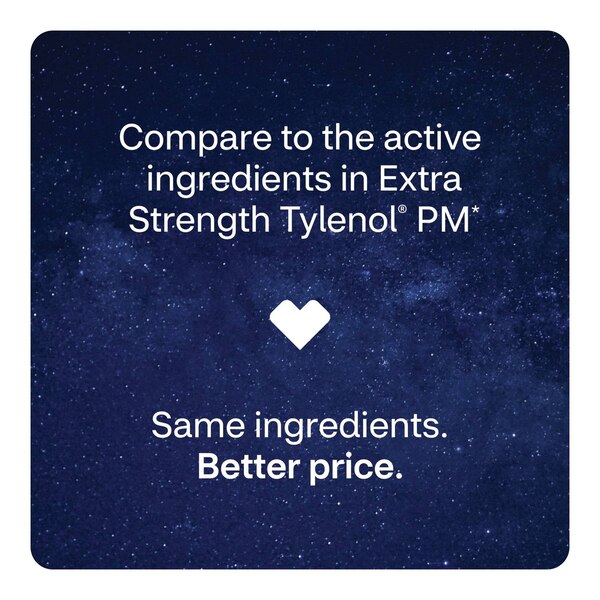 CVS Health Extra Stength Acetaminophen PM Pain Reliever & Nighttime Sleep-Aid Gelcaps, 80 CT