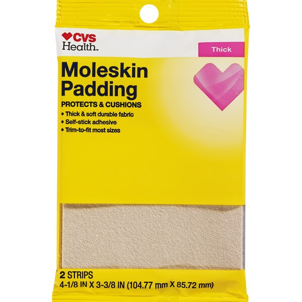 CVS Health Moleskin Foam Padding, 2 CT