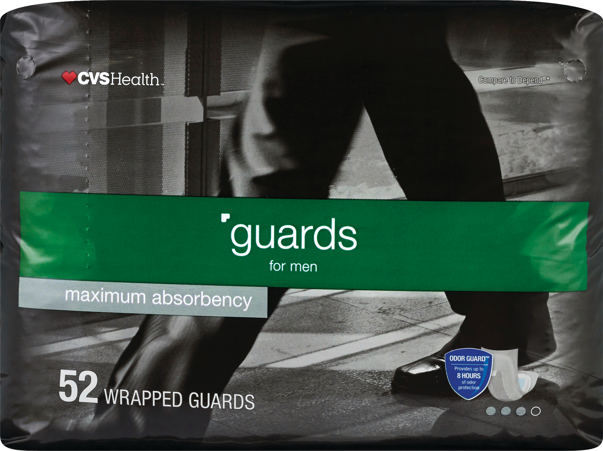CVS Health Guards For Men Maximum Absorbency image.