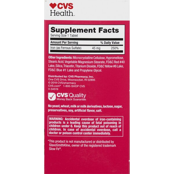 CVS Health Slow Release Iron Tablets
