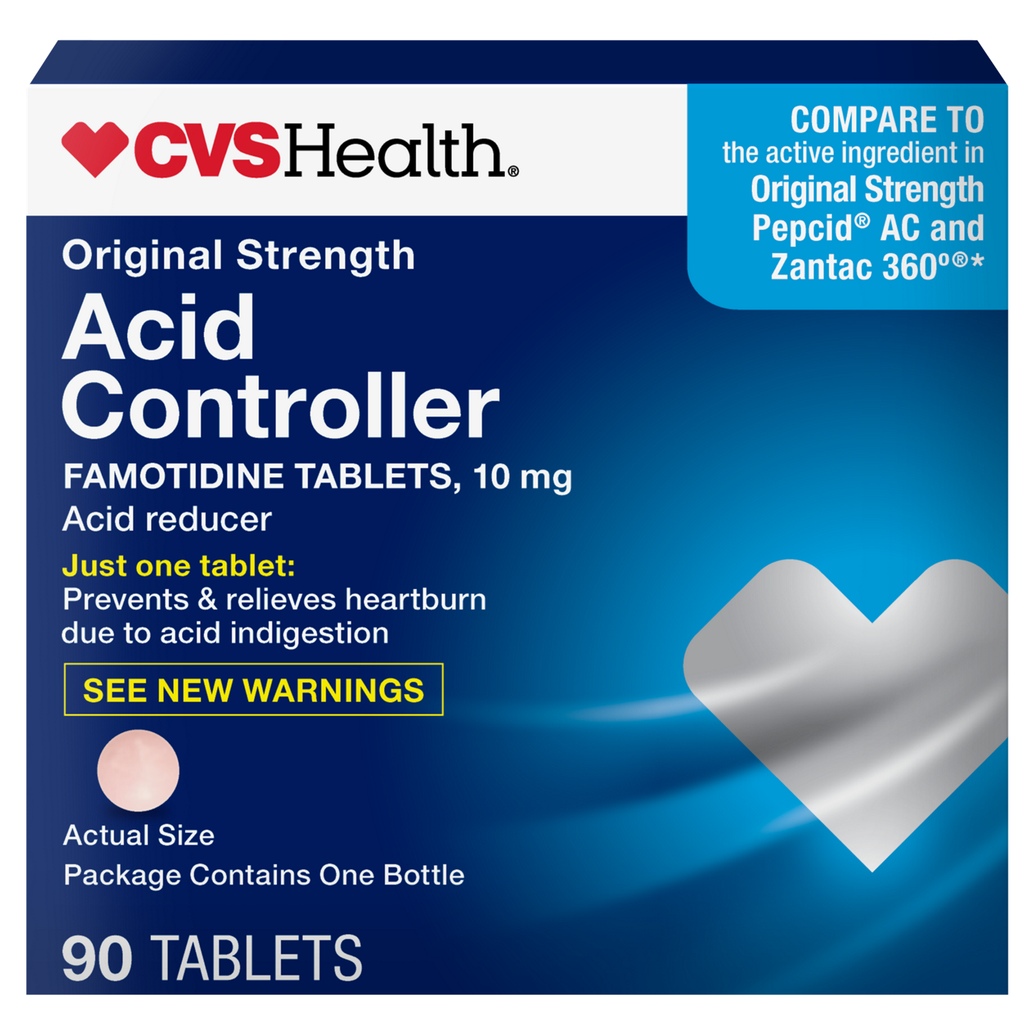 CVS Health Acid Controller Tablets image.