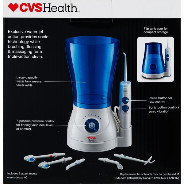 CVS Health All-in-One Sonic Water Flossing System