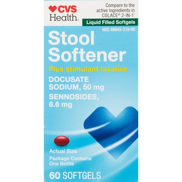 CVS Health Stool Softener Plus Stimulant Laxative Softgels