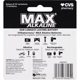 CVS Max Alkaline Batteries, AA, 1.5 Volt, thumbnail image 2 of 2