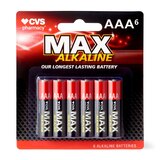 CVS Max Alkaline Batteries, AAA, 1.5 Volt, thumbnail image 1 of 2