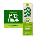 Total Home Earth Essentials Compostable Paper Straws 50 ct, thumbnail image 1 of 12