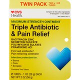 CVS Health Maximum Strength Triple Antibiotic Pain Relieving Ointment, 2 OZ, thumbnail image 1 of 4