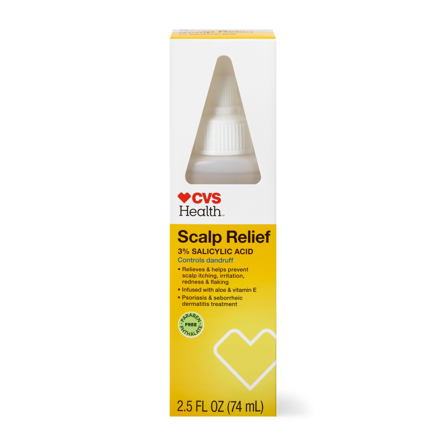 CVS Health Scalp Relief Anti-Dandruff Serum, 2.5 OZ