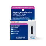 CVS Health Advanced Glucose Meter Test Strips, thumbnail image 1 of 7