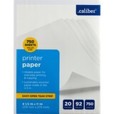 Caliber Printer Paper, Sustainably Sourced in the USA, 8.5"x11", 750 CT, thumbnail image 1 of 3