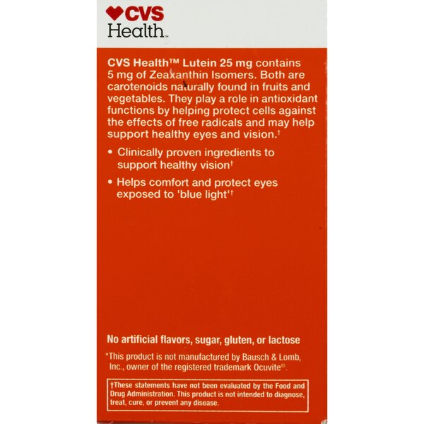 CVS Health Lutein Softgels 25mg, 30CT