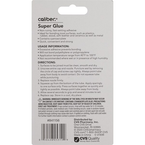 Caliber Mini Super Glue Gel