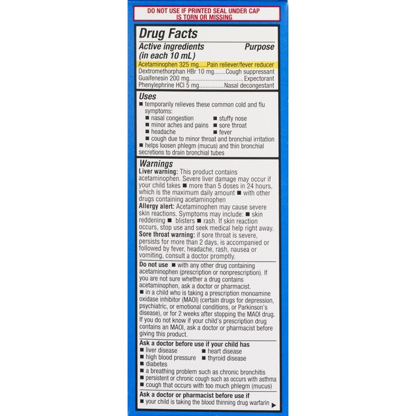 CVS Health Children's Mucus Relief Cough, Cold & Sore Throat Liquid, Berry Blast, 4 OZ