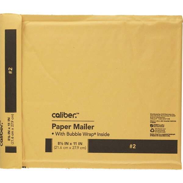 Caliber Bubble Mailers, Size 2