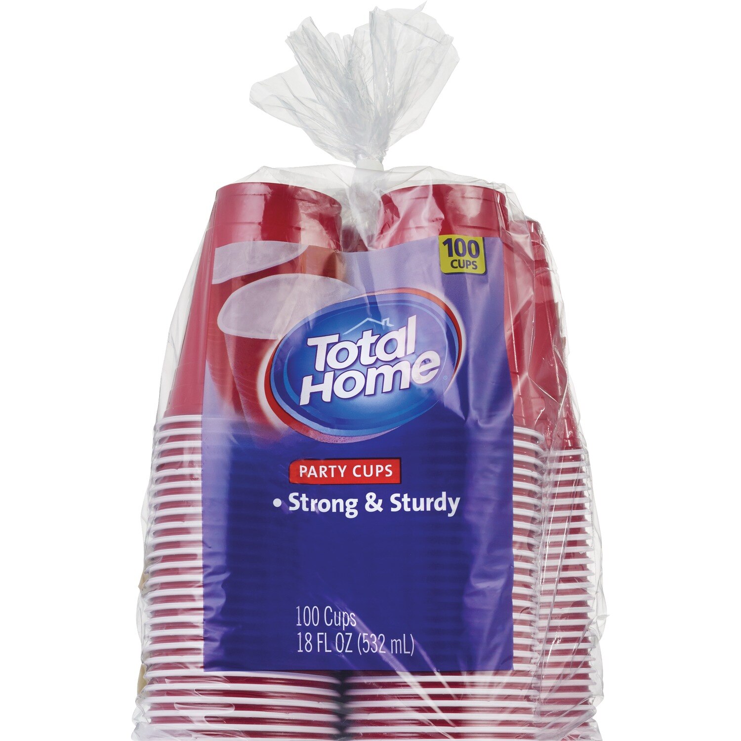 Total Home Party Cups, 100 ct, 18 oz