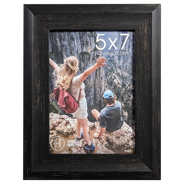 House to Home Black Wood Tone Picture Frame, 5x7