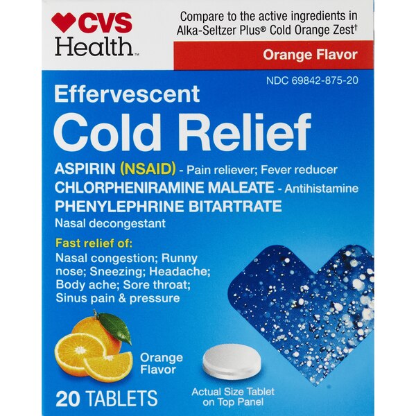 CVS Health Effervescent Cold Relief Tablets