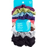 one+other Soft Hold Fabric Ponytailers, Assorted Colors, 12 CT, thumbnail image 1 of 3