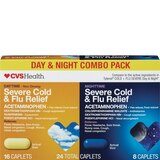 CVS Health Day + Nighttime Severe Cold & Flu Relief Caplet Combo Pack, 24 CT, thumbnail image 1 of 1