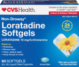 CVS Health 24HR Non Drowsy Loratadine Softgels, thumbnail image 1 of 2