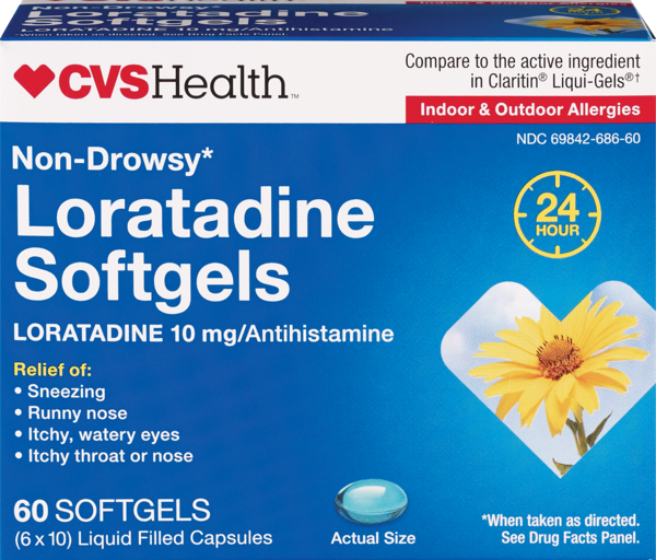 CVS Health 24HR Non Drowsy Loratadine Softgels