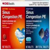 CVS Health Daytime Sinus Congestion PE 12 CT & Nighttime Sinus Congestion PE 8 CT, thumbnail image 1 of 4
