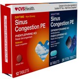 CVS Health Daytime Sinus Congestion PE 12 CT & Nighttime Sinus Congestion PE 8 CT, thumbnail image 3 of 4