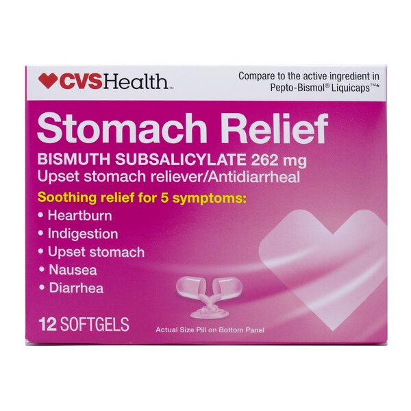 CVS Health Stomach Relief Softgels, 12 CT