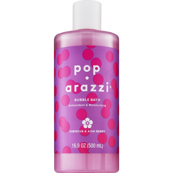 Pop-arazzi Hibiscus & Acai Berry Bubble Bath, 16.9 OZ