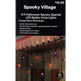 Spooky Village LED Spider Curtain, 6 ft, thumbnail image 1 of 4