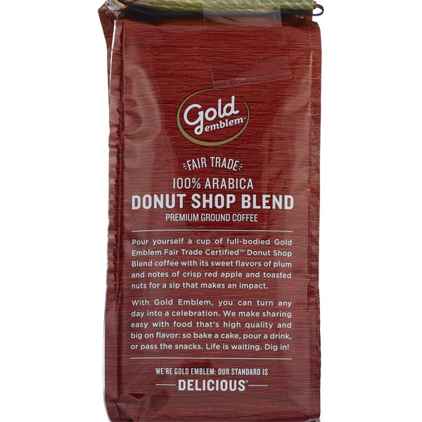 Gold Emblem Fair Trade Donut Shop Blend Premium Ground Coffee
